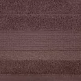 Ręcznik kąpielowy 70x140 cm bawełniany kolor jasnobrązowy w pasy przetykany błyszczącą nicią 500 g/m2 APRIL Eurofirany