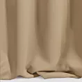 Zasłona beżowa z gładkiej matowej tkaniny zaciemniającej 135x250 cm przelotka BLACKOUT Eurofirany