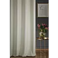 Zasłona szyta na taśmie 5 cm GEONOA naturalna z miękkiej tkaniny o naturalnym charakterze z widocznym ozdobnym splotem