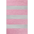 Roleta Mini Dzień - Noc różowa z tkaniny roletowej w pasy z efektem melanżu