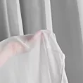 Firana szyta na tunelu biała półprzezroczysta, z matowego woalu, o niestandardowej wysokości 360cm, wykończona obciążnikiem