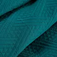 Zestaw narzuta oraz poszewka ciemnoturkusowa 200x220 cm z geometrycznym wzorem wykonana techniką hot press BONI DESIGN 91 Eurofirany