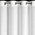 Zasłona biało, srebrzysta z dodatkiem błyszczącej nici 140x250 cm przelotka ESSI Eurofirany