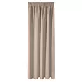 Zasłona beżowa zaciemniająca gładka półmatowa 135x270 cm taśma LOGAN Eurofirany