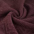 Ręcznik kąpielowy 50x90 cm bawełniany kolor bordowy o ryżowej strukturze z welwetową bordiurą 500 g/m2 LOREN Eurofirany