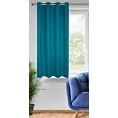 Zasłona morska zaciemniająca gładka półmatowa 140x175 cm przelotka LOGAN Eurofirany