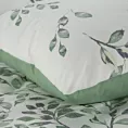 Pościel 220x200 cm z mieszanki włókien kolor biały, zielony zdobiony motywem roślinnym CLARISSA Design 91 Eurofirany
