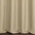Zasłona szyta na taśmie fala beżowa z tkaniny o naturalnym splocie w stylu eko