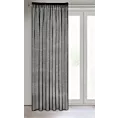 Firana czarna o strukturze drobnej siatki 140x270 cm przelotka CELINE Eurofirany