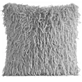 Poszewka na poduszkę 45x45 cm z przyjemnego futerka srebrna ADORE Eurofirany