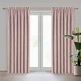 Zasłona różowa z tkaniny welurowej 420x260 cm taśma - Dora Eurofirany