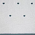 Ręcznik kąpielowy dziecięcy 50x90 cm bawełniany kolor biały,jasnoniebieski z haftem serduszek 480 g/m2 BABY 58 Eurofirany