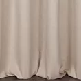 Zasłona szyta na taśmie fala beżowa z gładkiej, przyjemnej w dotyku tkaniny z efektem melanżu