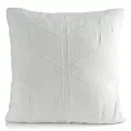 Poszewka na poduszkę 45x45 cm świąteczna o plecionej strukturze z mieszanki włókien biała Eurofirany