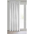 Zasłona srebrna w stylu eko 140x270 taśma ERIS Eurofirany