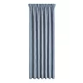 Zasłona niebieska z tkaniny welurowej 420x260 cm taśma - Dora Eurofirany