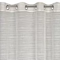 Firana beżowa z efektem deszczyku w poprzeczne prążki 140x250 cm przelotka ARIA Eurofirany