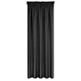 Zasłona czarna, matowa 140x250 cm taśma - TRIS Eurofirany
