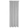 Zasłona srebrna o strukturze siateczki 135x270 cm taśma REGINA Eurofirany