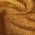 Zasłona szyta na taśmie fala musztardowa z miękkiej tkaniny szenilowej o wyraźnym splocie z efektem melanżu