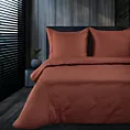 Pościel 220x200 cm z makosatyny bawełnianej kolor marsala Eva Minge Eurofirany