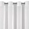 Firana biała z gładkiego matowego woalu 140x250 cm przelotka LUCY Eurofirany