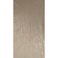 Zasłona beżowa zdobiona błyszczącym nadrukiem liści, welwetowa 140x270 cm taśma FELIS Eurofirany