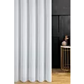 Firana szyta na taśmie 8 cm biała półprzezroczysta, matowa, bardzo miękka, z wysokiej jakości woalu, zakończona obciążnikiem