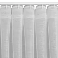 Firana biała z gładkiej etaminy z drobnym deszczykiem 140x300 cm taśma imitująca flex BELISSA Eurofirany