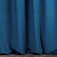 Zasłona szyta na taśmie fala ENYA granatowa z miękkiej półmatowej tkaniny welwetowej