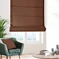 Roleta rzymska brązowa z gładkiej tkaniny typu blackout