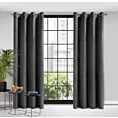 Zasłona czarna z tkaniny welwetowej 140x250 cm przelotka ROSA Design 91 Eurofirany