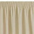 Zasłona beżowa z matowej gładkiej tkaniny 140x270 cm taśma RITA Eurofirany