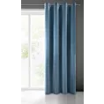 Zasłona ciemnoniebieska z matowego welwetu 140x250 cm przelotka ADELLE Diva Line Eurofirany