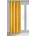 Zasłona musztardowa, matowa 140x250 cm przelotka - TRIS Eurofirany