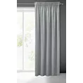 Zasłona szara z gładkiego welwetu 140x270 taśma SIBEL Pierre Cardin Eurofirany