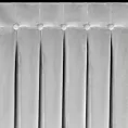 Zasłona srebrna z welwetu zdobiona welwetowymi guzikami 85x250 cm (wymiar podany na gotowo) szelki - ALITA Eurofirany