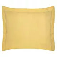 Poszewka na poduszkę 70x80 cm bawełniana z satynowym połyskiem i ozdobną kantą musztardowa NOVA COLOUR Eurofirany