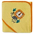 Ręcznik kąpielowy dziecięcy 100x100 cm bawełniany kolor żółty,pomarańczowy 350g/m2 z kapturem BABY 69 Eurofirany