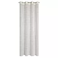 Firana beżowa z efektem deszczyku w poprzeczne prążki 140x250 cm przelotka ARIA Eurofirany