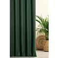 Zasłona szyta na taśmie 5 cm ciemnozielona z miękkiej tkaniny o welurowej strukturze