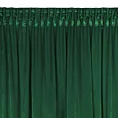 Zasłona ciemnozielona z welwetu zdobiona falbanami 140x270 cm taśma CHARLOTTE Eurofirany