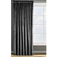 Zasłona czarna z tkaniny welwetowej 135x300 cm taśma ROSA Design 91 Eurofirany