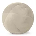 Poduszka dekoracyjna w formie kuli średnica 24 cm welwetowa jasnobeżowa GAJA Eurofirany