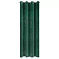 Zasłona ciemnozielona z ekskluzywnego matowego welwetu 140x250 cm przelotka RIA Diva Line Eurofirany