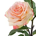 JASNA RÓŻOWA GAŁĄZKA KWIATÓW RÓŻY Z PĄKIEM SZTUCZNY KWIAT 1szt  DUŻY 78 cm EUROFIRANY