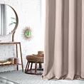 Zasłona pudrowo różowa matowa, zaciemniająca 140x270 cm taśma TEO Eurofirany