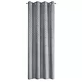 Zasłona stalowa z wytłaczanego welwetu 140x250 cm przelotka JULIA Eurofirany