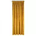 Zasłona musztardowa z ekskluzywnego matowego welwetu 140x270 cm taśma VILLA Eurofirany