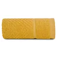Ręcznik kąpielowy 50x90 cm bawełniany kolor musztardowy ze wzorem zygzaka 500 g/m2 KALIA Reina Line Eurofirany